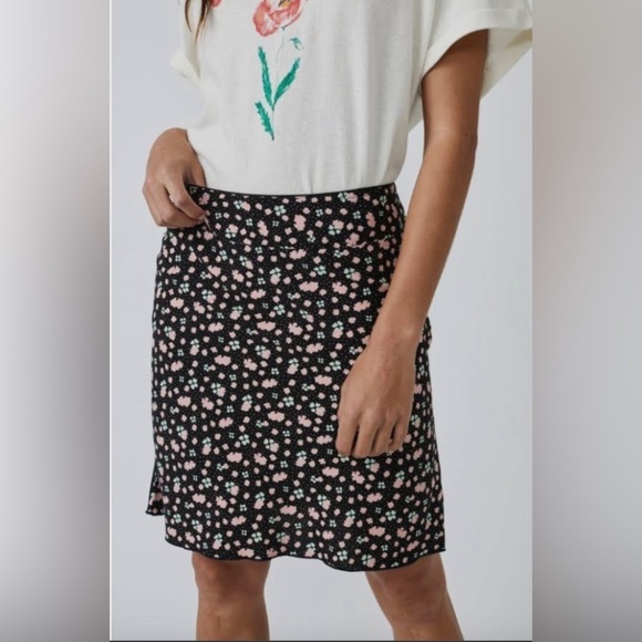 Free People Floral Slip Skirt - Picture 2 of 7